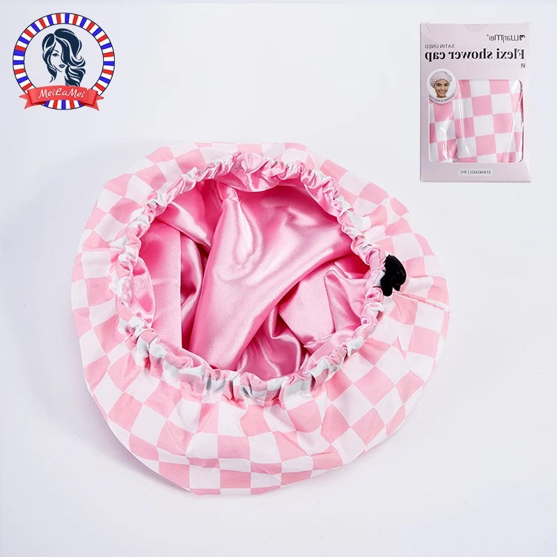 Satin Lined Shower Cap