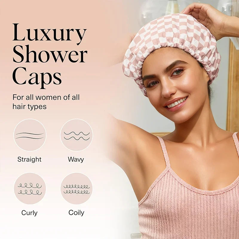 Satin Lined Shower Cap