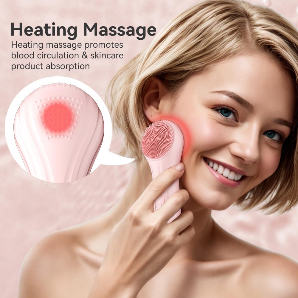 Electric Silicone Facial Cleansing Brush