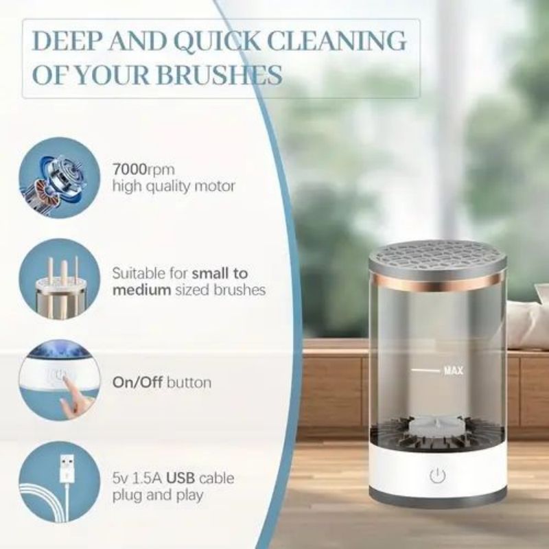 Electric Makeup Brush Cleaner Machine