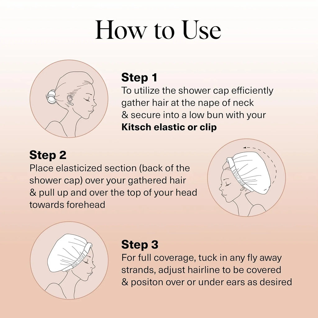 Satin Lined Shower Cap