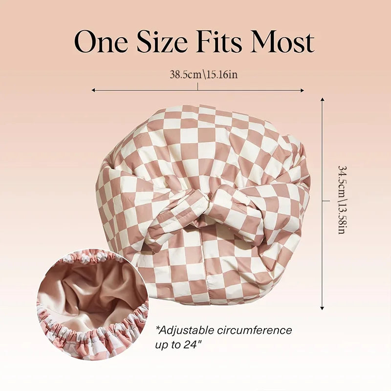 Satin Lined Shower Cap