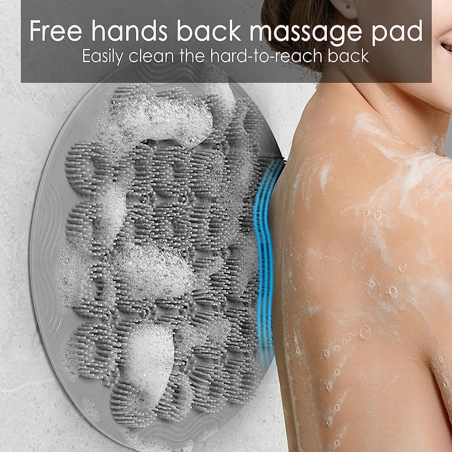 Silicone Back Scrubber and Foot Massager